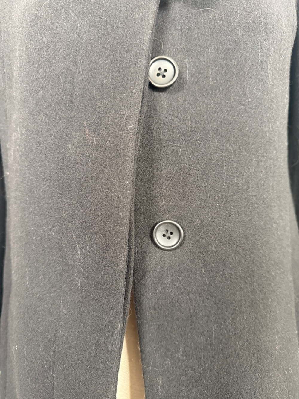 J. Crew Black Bow-Front Wool Coat - Picture 6 of 7